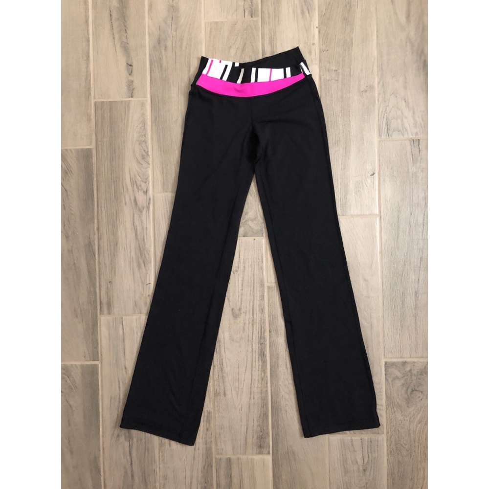 Lululemon Astro Pants Size 4 Black Pink White